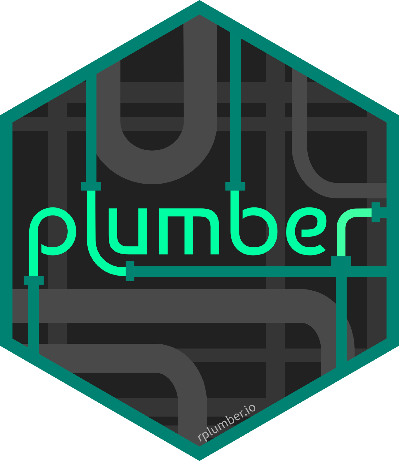 plumber hex sticker